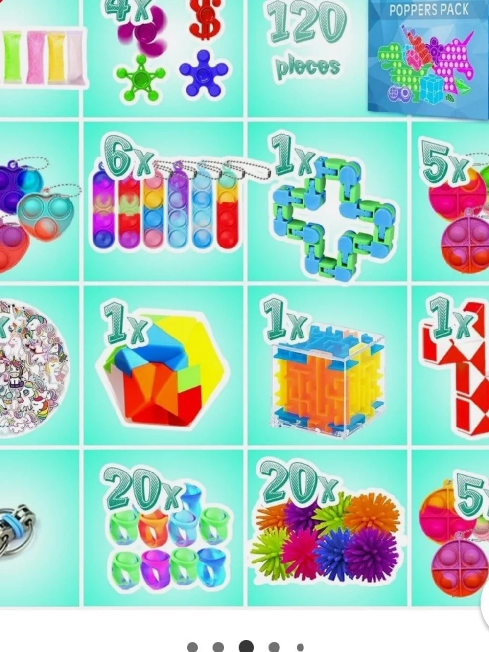SALE! Fidget Toys, 120 Pack Fidgets Set For Kids Party Favors, Classroom, Fun